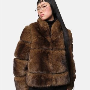 Apparis SAI COAT - mink faux fur - retails $495